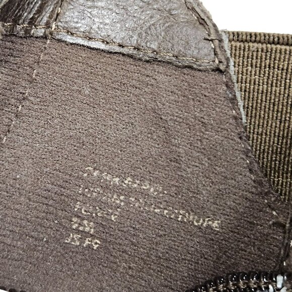 Earth Brand Womens Perforated Ankle Boots Size 9 Brown Suede Back Zipper - Picture 6 of 12